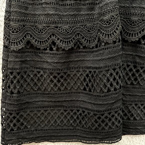 Greylin NWT Medium Black Lace Dress Sleeveless Evening Party Cocktail Goth - Picture 10 of 12